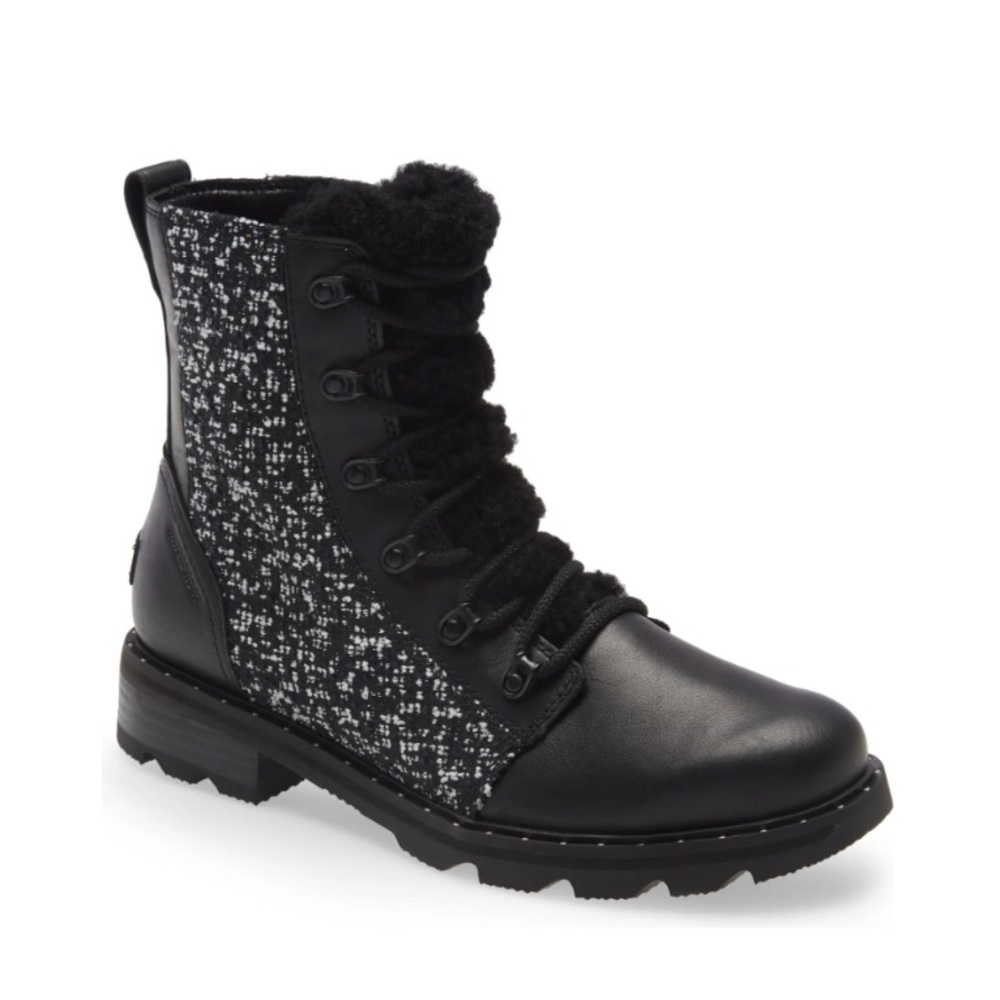 New Sorel Lennox Genuine Shearling Waterproof Lace-Up Boot - Picture 3 of 12
